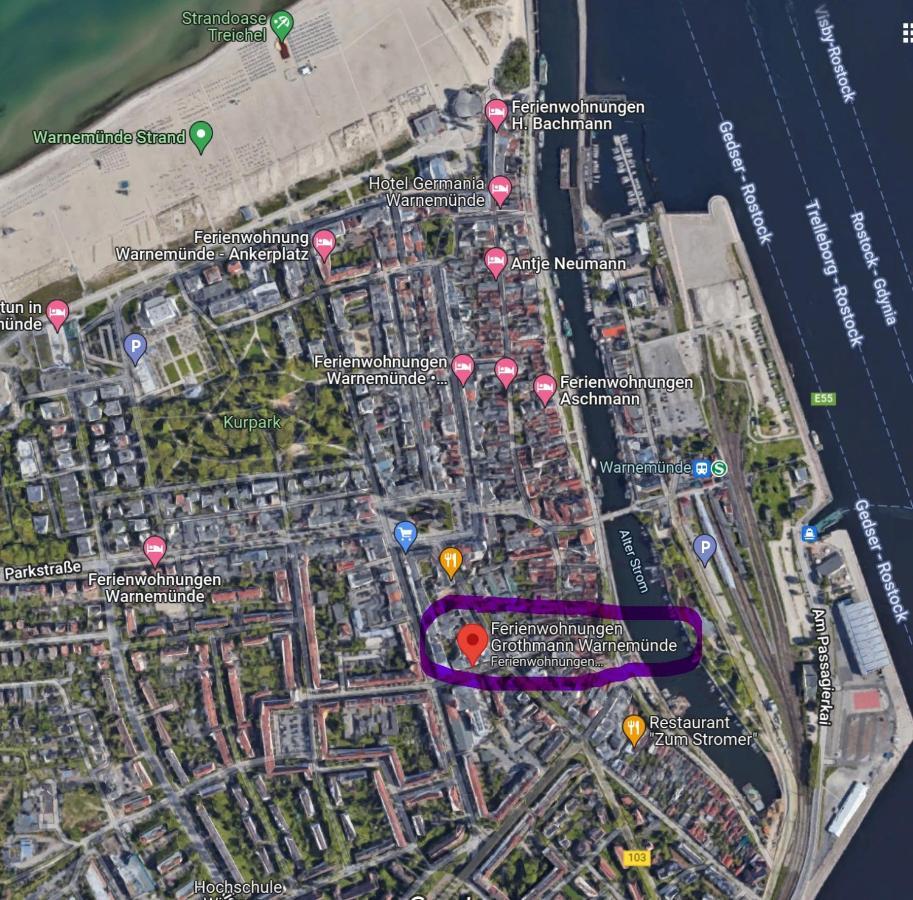 Zur Duene Warnemuende Villa รอสต็อค ภายนอก รูปภาพ